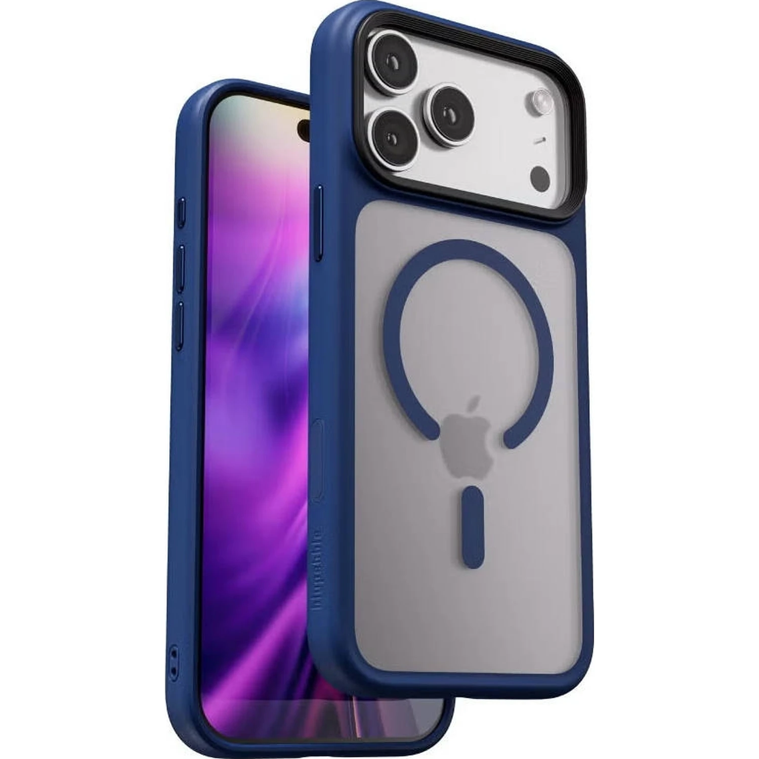Blupebble Hybrid Matte Case With MagSafe For iPhone Pro Gray BP-IPHMAT17PRO-GY
