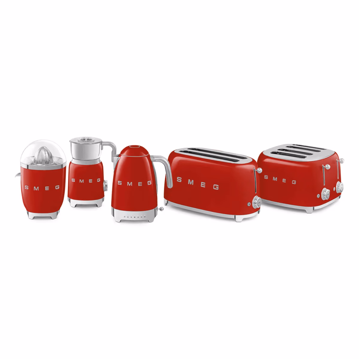 SMEG 2 SLICE TOASTER RED - SMEG 2 SLICE TOASTER RED