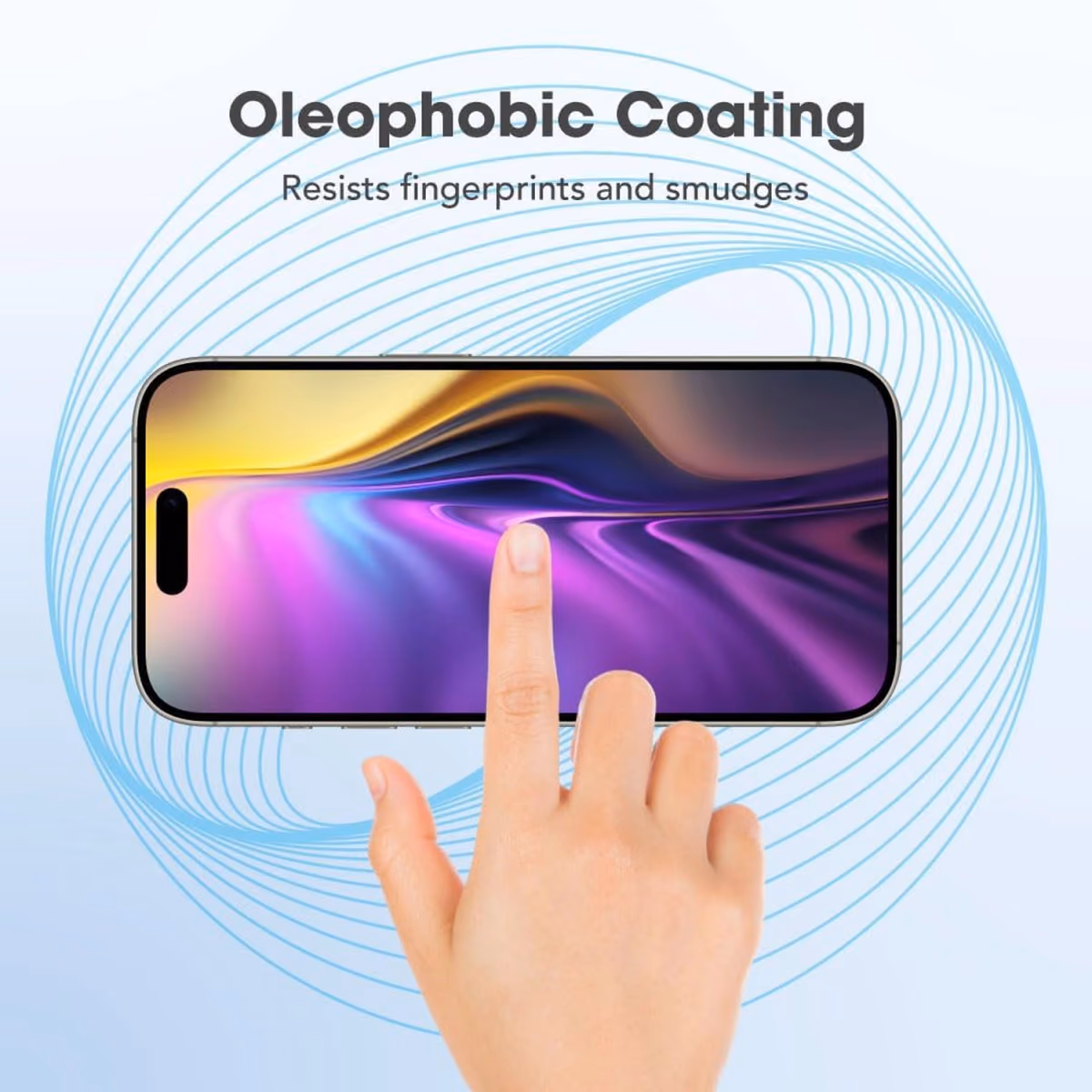 Blupebble Graphene Rock Series Tempered Glass 2.5D For IPhone 17 Pro Max Blue BP LENS17P&PM BL 1