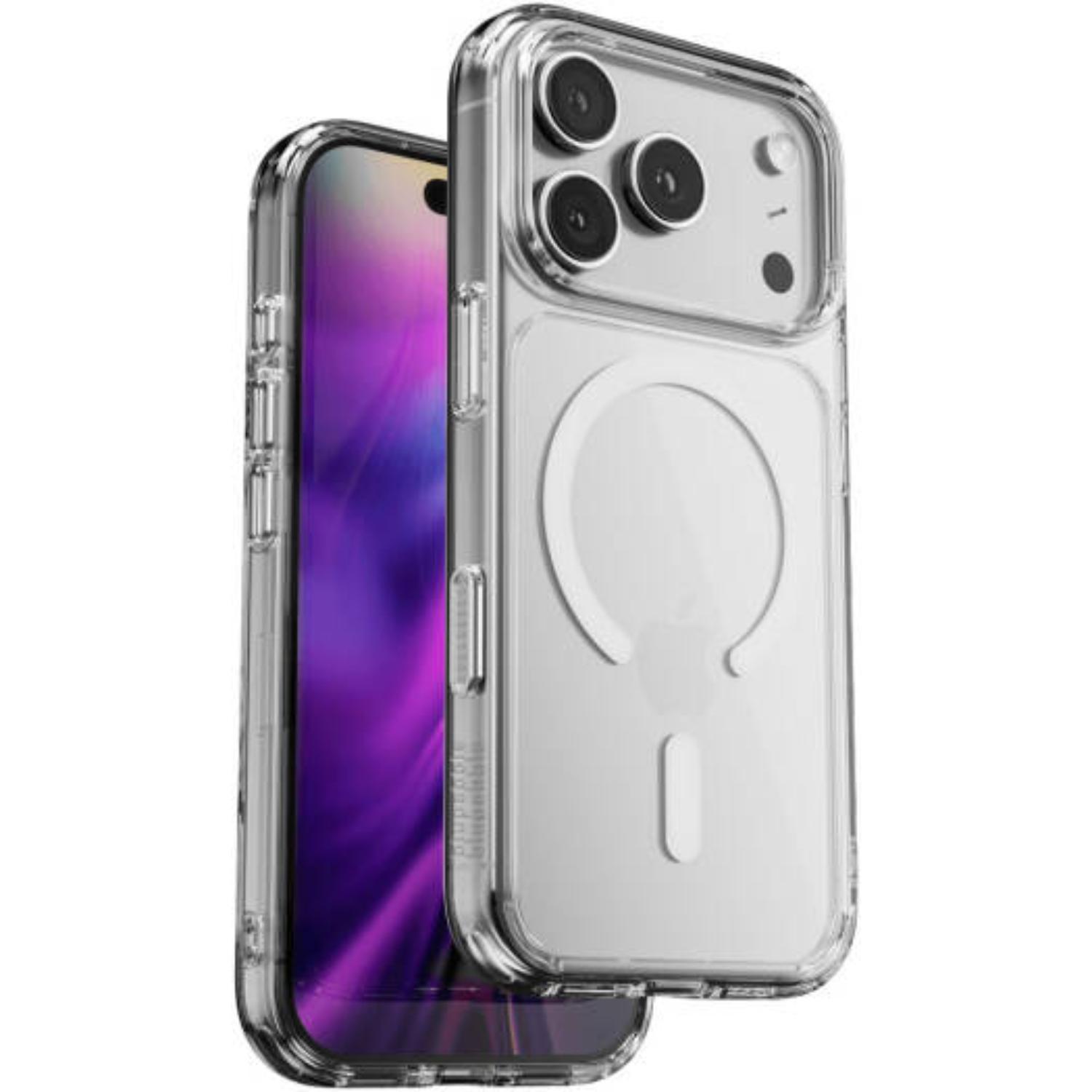 Blupebble Hybrid Mag Case With MagSafe For iPhone 17 Pro Max Clear BP-IPHMCLR17MAX-CL