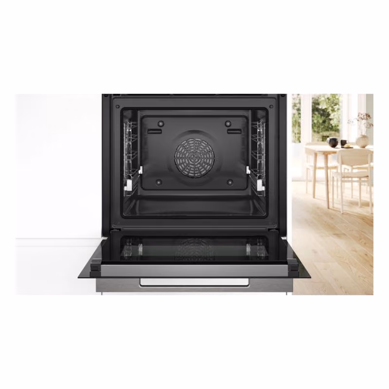 Series 8, Built-In Electric Oven 60cm, 14 Cooking Function, Pyrolytic+Hydrolytic, TFT touch display, Home Connect, Black Color, Made in Germany