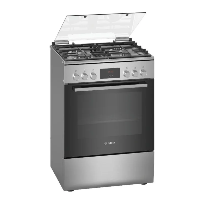 Series 4, Dual Fuel Cooker 60cm, 6 cooking Functions, Stainless Steel, Made in Turkey