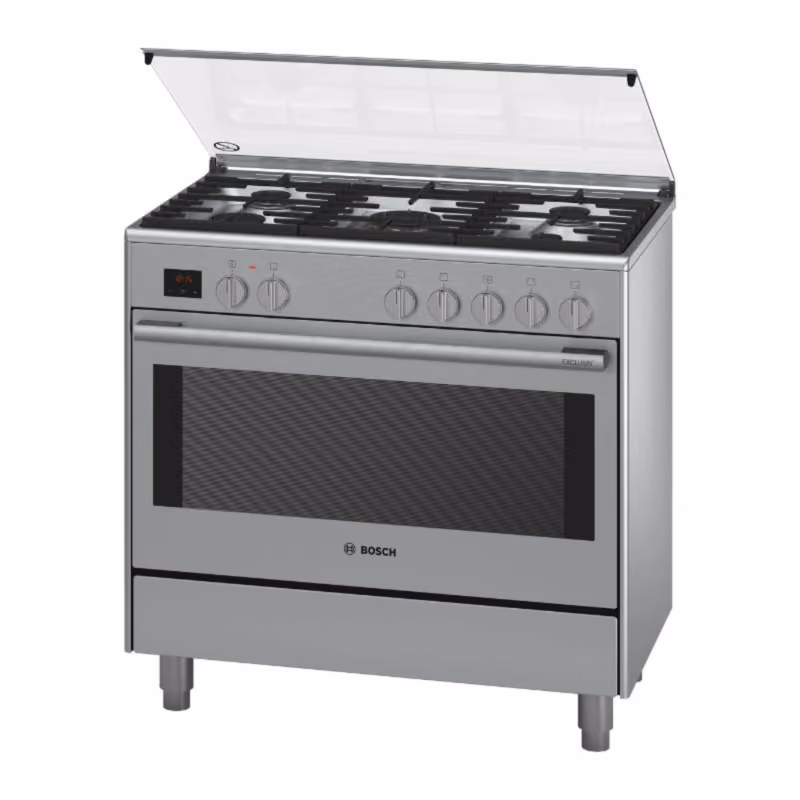 Series 8, Dual Fuel Cooker 90cm, 8 cooking Function, With Rotisserie, Stainless Steel, Made in Italy