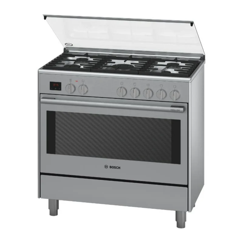 Series 8, Dual Fuel Cooker 90cm, 8 cooking Function, With Rotisserie, Stainless Steel, Made in Italy