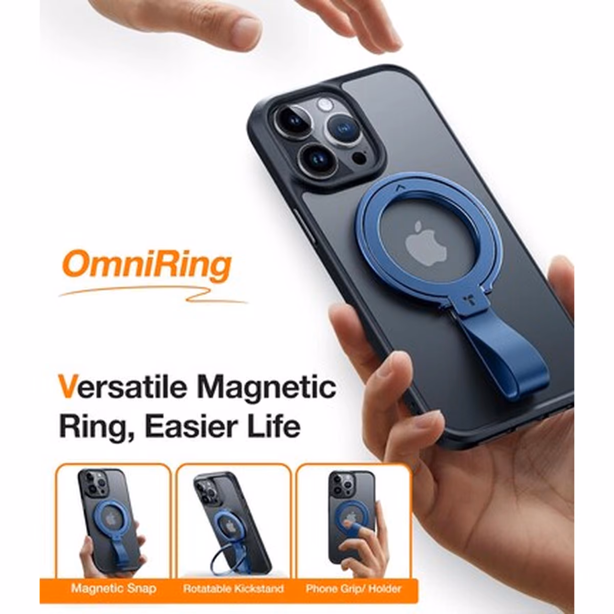 TORRAS OMNIRING (X003W140RZ) MAGNETIC PHONE GRIP HOLDER MAGSAFE RING FOR ALL PHONES BLUE 2