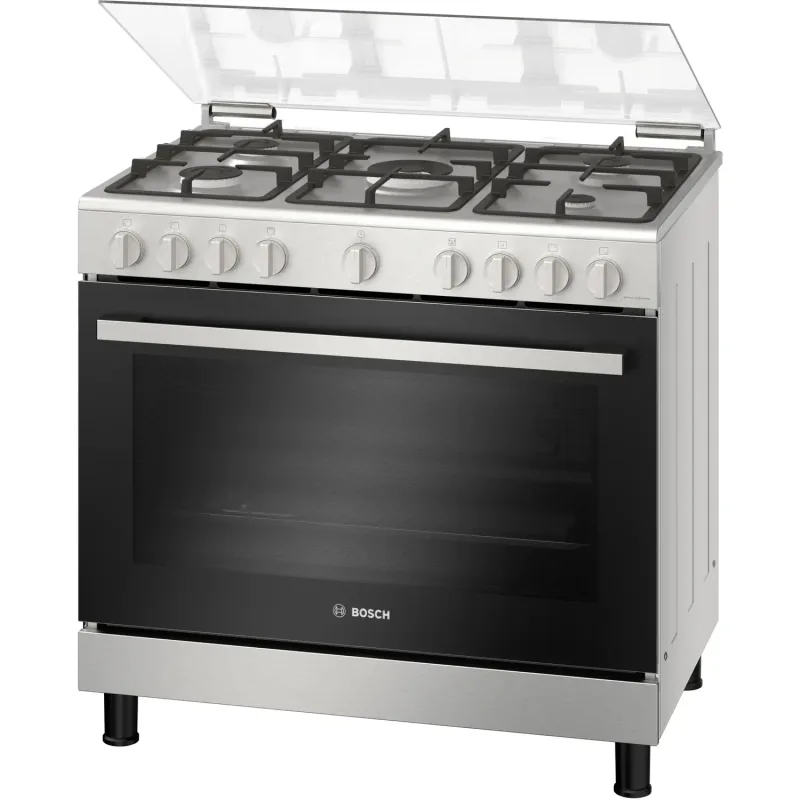 Series 4, Full Gas Cooker 90cm, Mechanical Timer, With Rotisserie, Stainless Steel, Made in Egypt