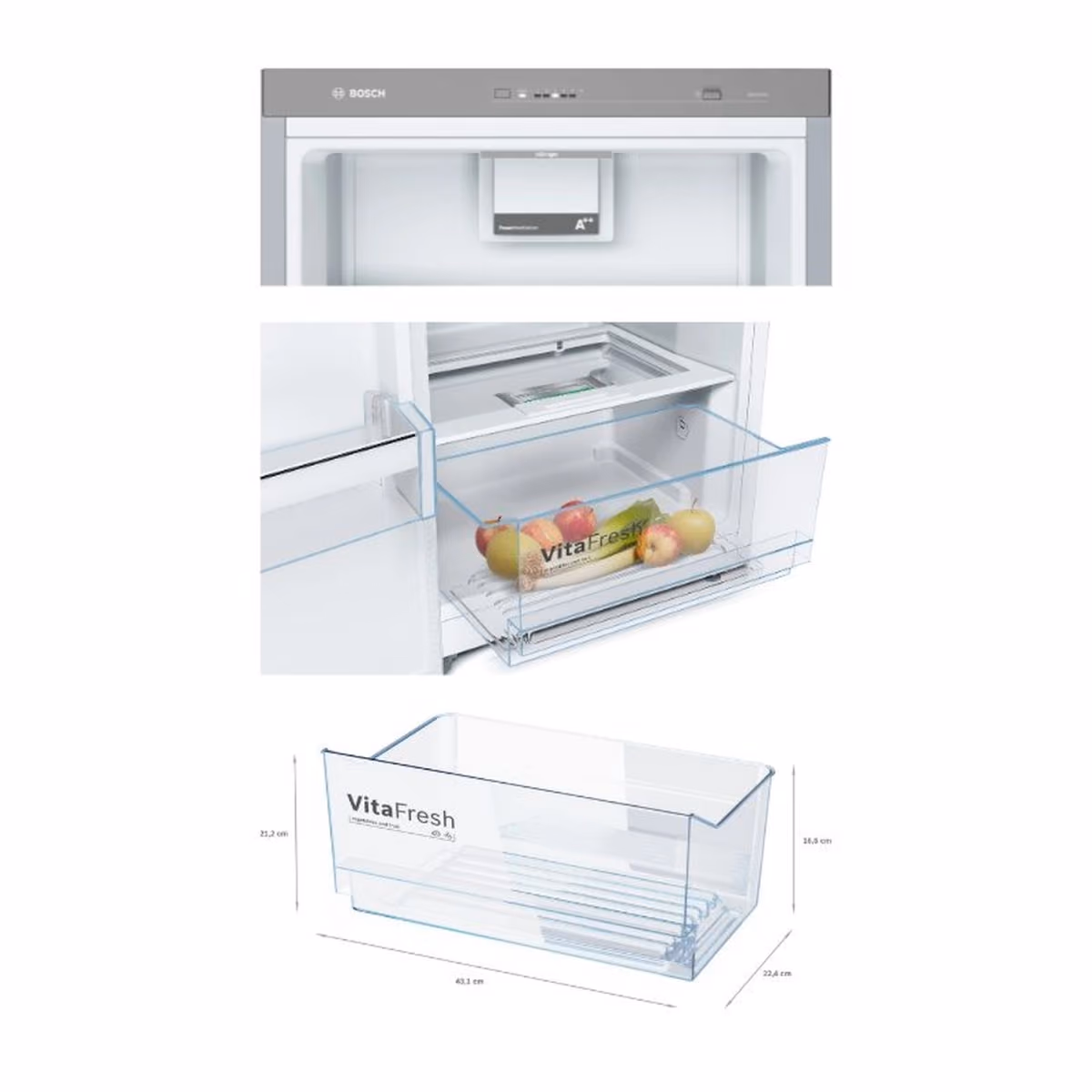 Series 4, Upright Fridge, 39DB, Reversible Door Hinges, Stainless Steel, Made in Poland - Series 4, Upright Fridge, 39DB, Reversible Door Hinges, Stainless Steel, Made in Poland