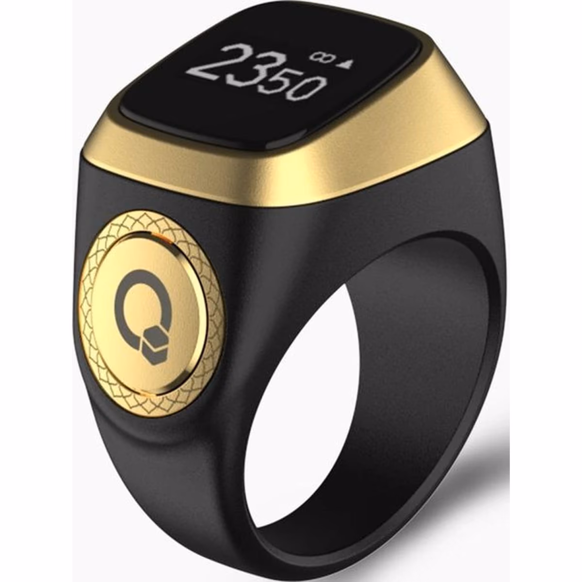IQIBLA E01 SMART ZIKR RING OLED 3 DAYS BATT USB A TO DC CHARGING CABLE 18MM BLACK 2