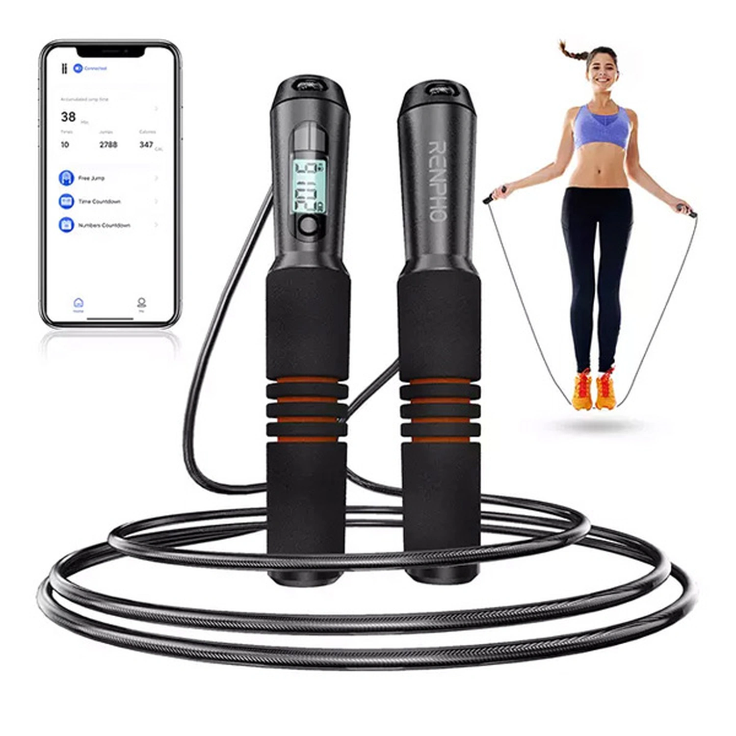 RENPHO RQ001BK Smart Jump Rope