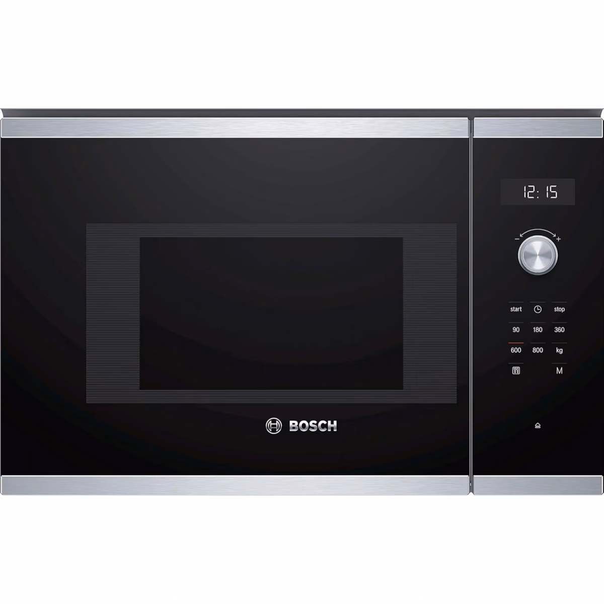 Series 6, Built-In Microwave 60cm, 5 Power Levels, Hydrolytic Cleaning, 7 Auto Programmes, Black Color with Stainless Steel Border, Made in China - Series 6, Built-In Microwave 60cm, 5 Power Levels, Hydrolytic Cleaning, 7 Auto Programmes, Black Color with Stainless Steel Border, Made in China