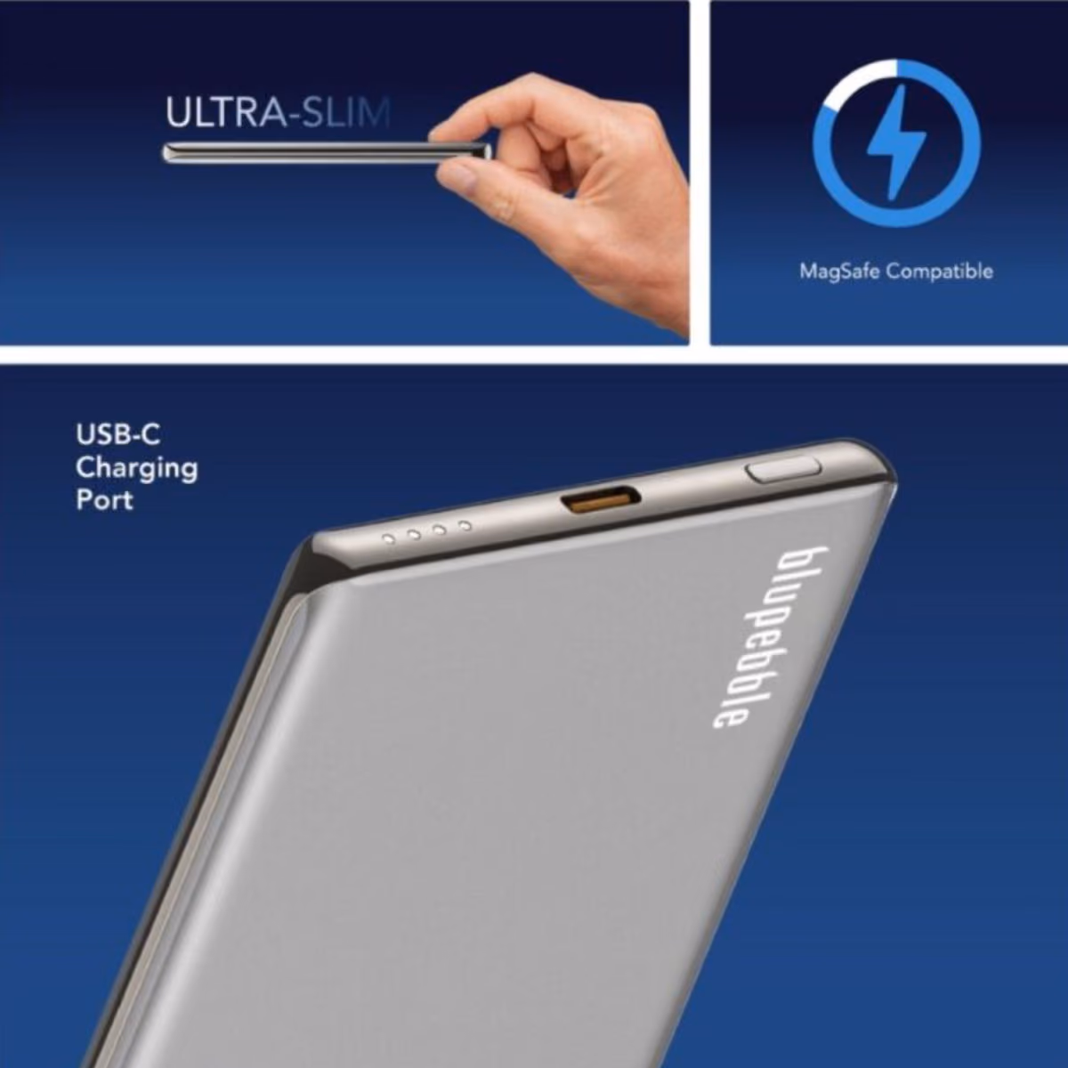 Blupebble CorePod Go 5000mAh MagSafe Powerbank   Gray BP CPGO5000 GY 2