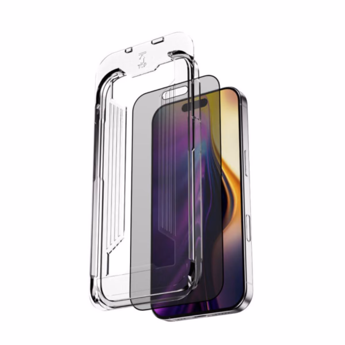 Blupebble Graphene Rock Series Tempered Glass 2.5D For IPhone 17 Pro Max Privacy BP ROCKIP17MAXAP PR 1