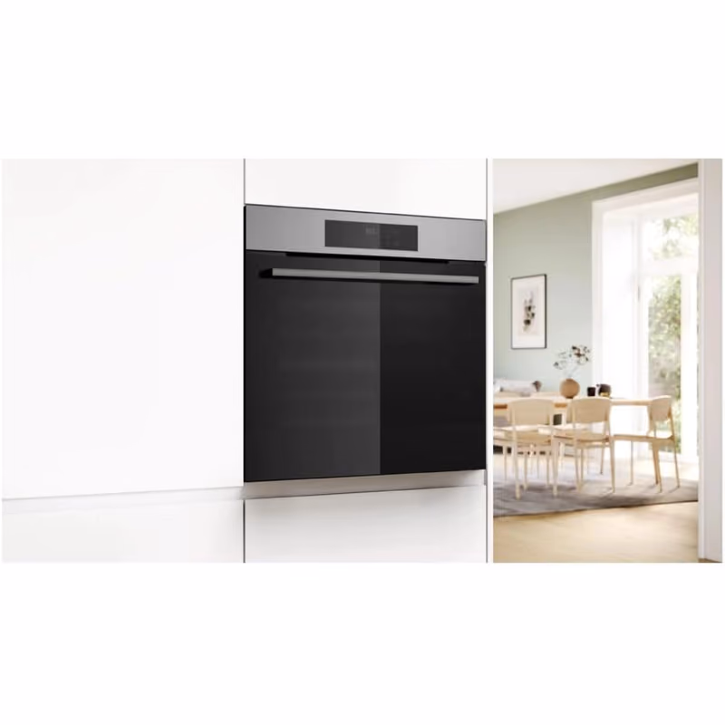 Series 4 Built-In Electric Oven 60cm, 8 Cooking Function, Air Fry, 30 Auto Programmes, EcoClean Direct program, Stainless Steel, Made in Turkey