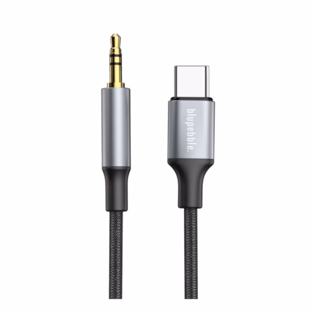 Blupebble USB C Male To 3.5MM Male Cable 1M Gray BP USBC23.5MALE GY 1
