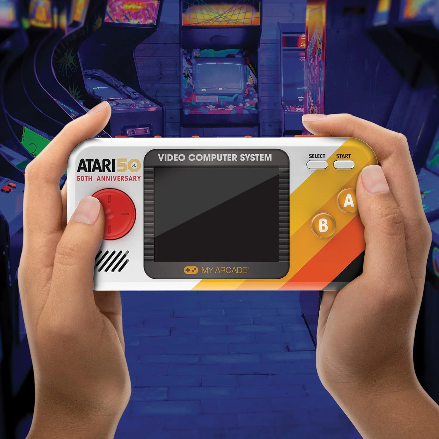 POCKET PLAYER ATARI PORTABLE GAMING SYSTEM (100 GAMES IN 1) - BLACK