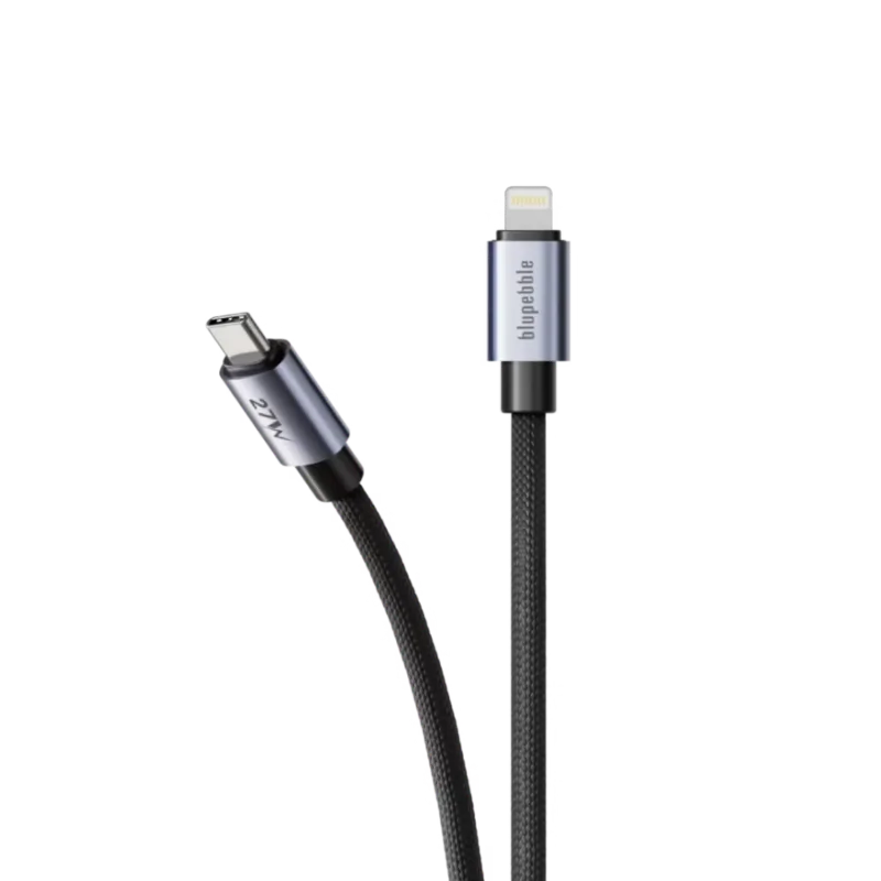 Blupebble PowerFlow 27W USB C To Lightning Braided Cable 1.2M 2