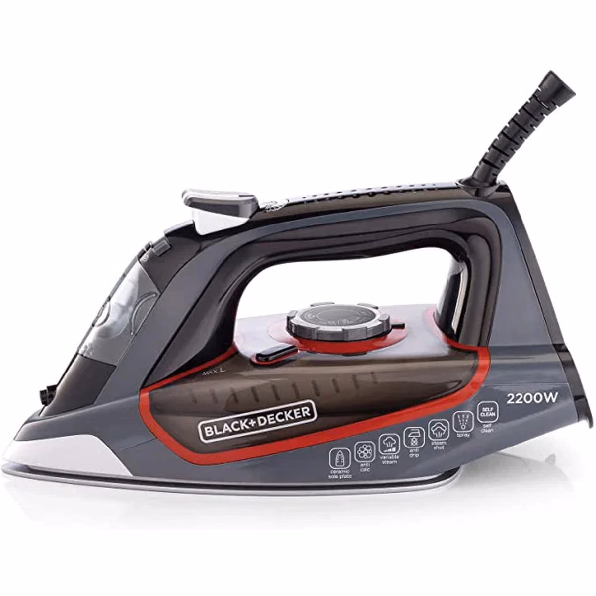 Black & Decker - 2200W STEAM IRON WITH CERAMIC SOLEPLATE - Black & Decker - 2200W STEAM IRON WITH CERAMIC SOLEPLATE