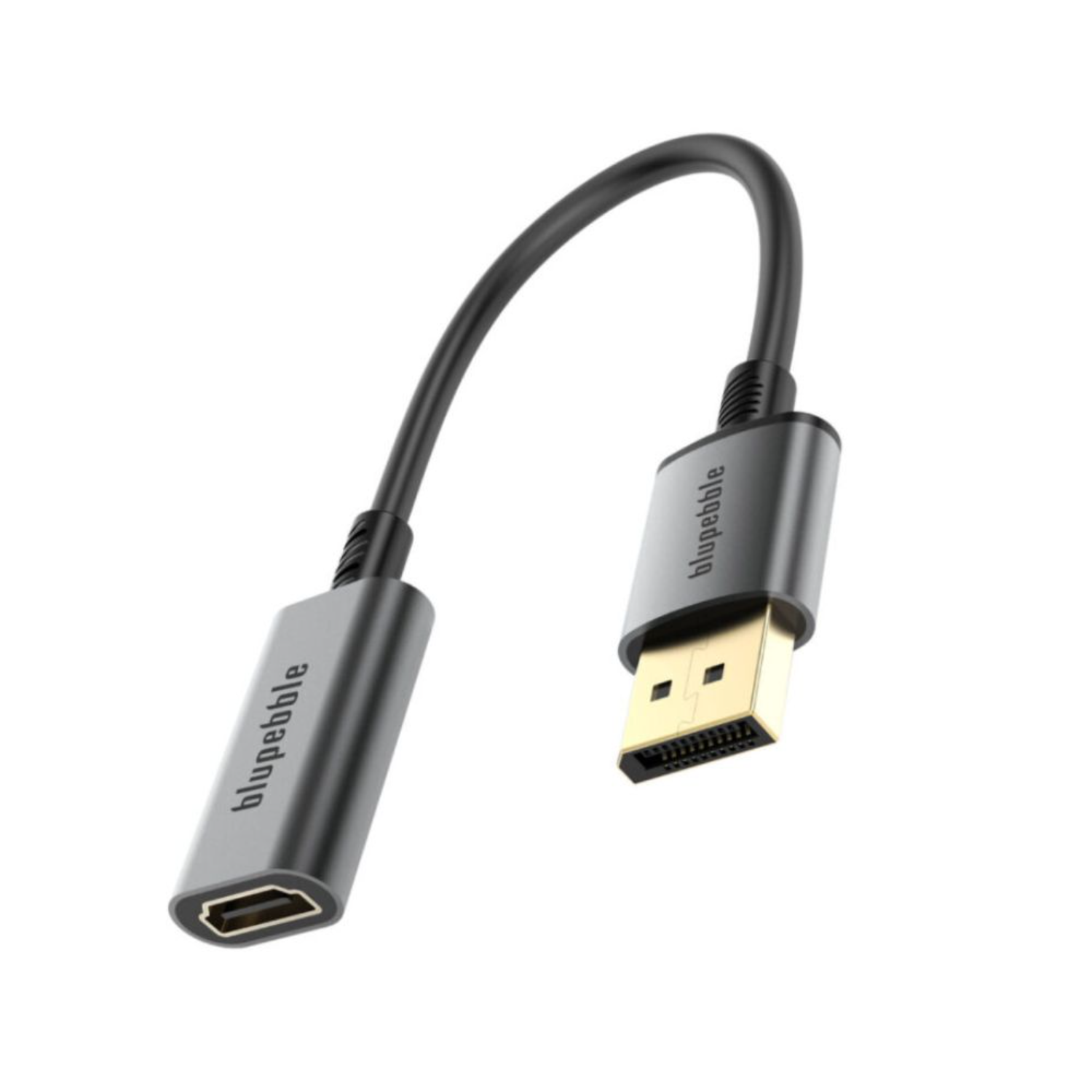 Blupebble 4K DP Male To HDMI Female Adapter Gray BP-DP2HDMI-GY