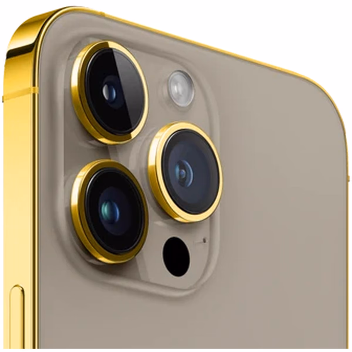 MERLIN CRAFT CUSTOMIZED IPHONE 16 PRO MAX 256 GB EDGE OF GOLD NATURAL TITANIUM 3