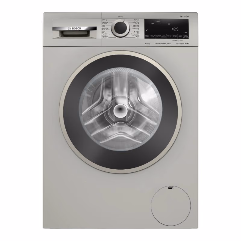 Series 4, Front Load Washer, 9KG 1400 RPM, Graphite Color, 55DB, Made in Turkey