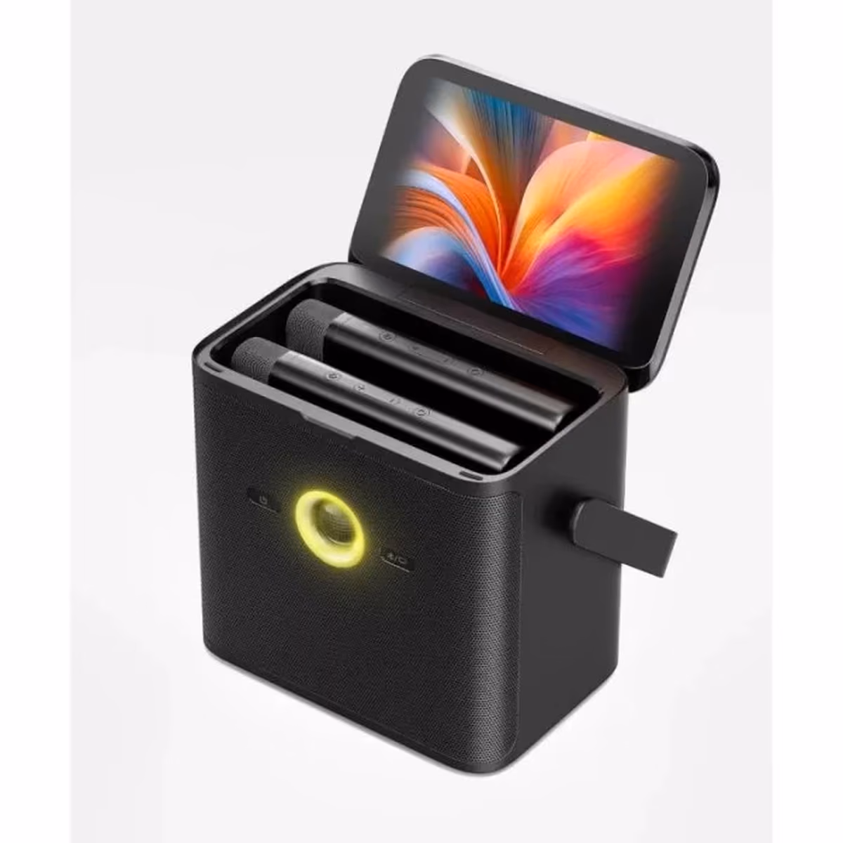IKARAO S3 ALL IN ONE SMART PARTY SPEAKER 160W 7'' HD WL MIC X2 BT 5.4 WI FI USB 1.8 KG GUITARMIC AUX USB C INOUT ALUM ALLOY HANDLE 1