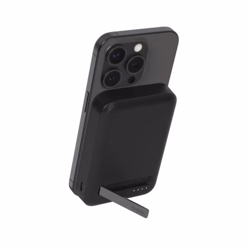 Belkin BoostCharge Qi2 Magnetic 15W Wireless Power Bank 8K + Stand, For IPhone 15 14 13 12 Black IR 1