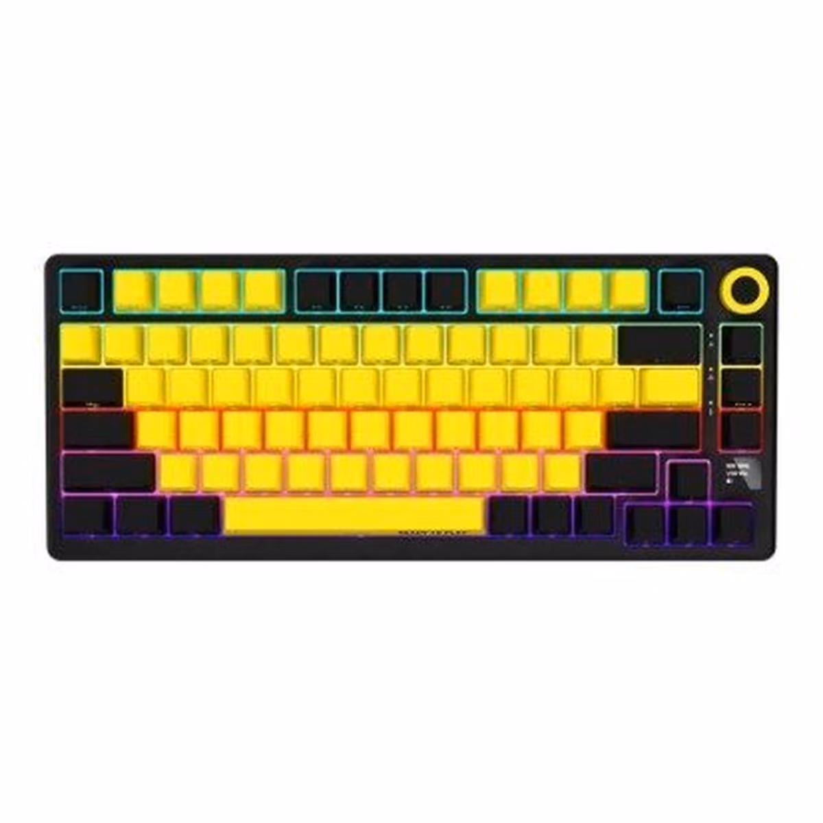 Gaming Keyboard Lorgar KBP7075W Wireless 75% Mech RGB Yellow 1