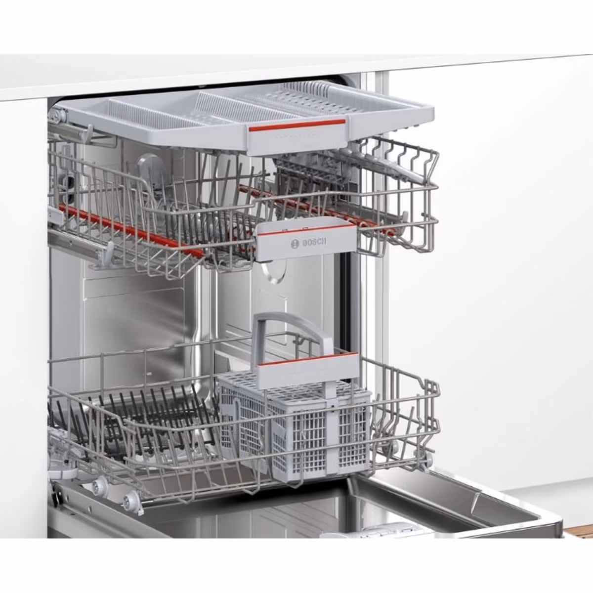 Series 4, Built-In Fully Integrated Dishwasher, 3 Racks, Adjustable Middle Rack, 6 Programmes, 10.3 Ltrs Water Consumptions, Aqua Stop, Home Connect, Made in Turkey - Series 4, Built-In Fully Integrated Dishwasher, 3 Racks, Adjustable Middle Rack, 6 Programmes, 10.3 Ltrs Water Consumptions, Aqua Stop, Home Connect, Made in Turkey